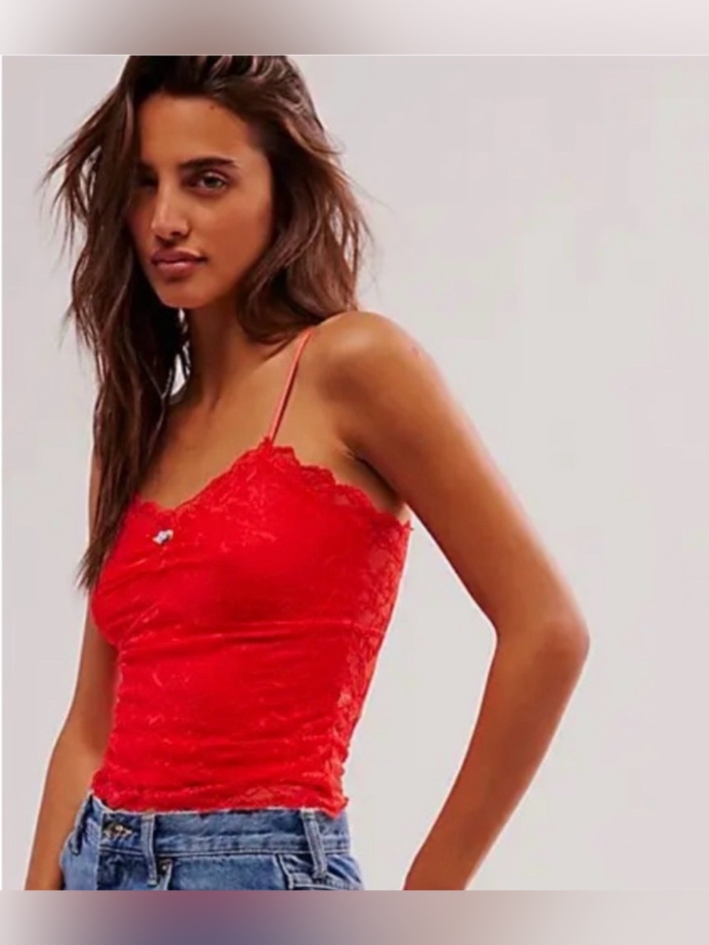 Free People Lacy Essential Cami Tank